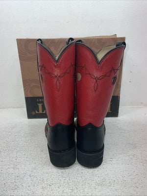 New Youth Red Dan Post Cowboy Boots. C 3126 4.5 4 1/2 D. 23-170