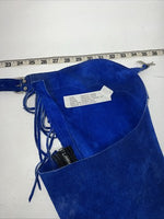 New Blue Children’s Whitman Show Chaps With Fringe Adjustable Waist 36” N-43