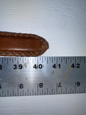 New Brown Genuine Leather Dan Post Weaved 34” Belt #5662/26 Z-141