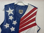 New Women’s 1849 Authentic Ranchwear Red White Blue Western Show Vest M WW-75