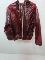 New Women’s Red Vintage Roller Disco Raincoat XL #42000 UU-9