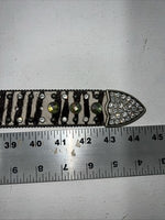New Nocona Genuine Leather Zebra Bling Belt Medium #N1330999 W-13