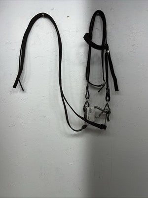New Brown Pony Action Company Headstall With Bit Split Reins #231001BR W-58