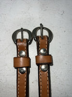 New Congress Leather Brown Leather Bridle Cheek Pieces R-503