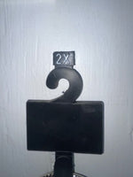 New Black Genuine Leather Silver Pendent XXL Belt #398402 NN-114