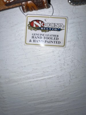 New Brown Genuine Leather Nocona Tooled 28” Belt #N1311777 JJ-26