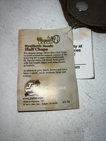 New Tough 1 Brown Synthetic Half Chaps Medium #63-76 H-513