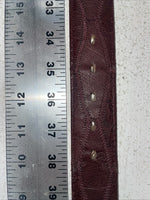 New Red Genuine Leather Nocona Stitched 36” Belt #1613099 Z-25
