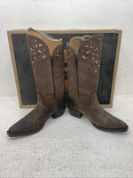 New Kids Brown Ariat Cowboy Boots. 10010913 1.5 1 1/2 M. 23-76