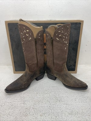 New Kids Brown Ariat Cowboy Boots. 10010913 1.5 1 1/2 M. 23-76