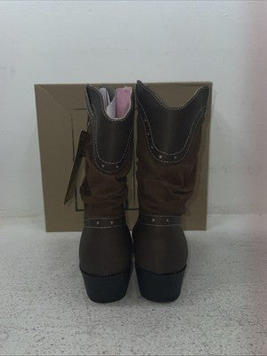 New Kids Brown Smoky Mountain Cowboy Boots. 1122 C 2.5 2 1/2. 23-154