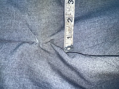 New Vintage Gray Circle S Polyester Pants #8542 SS-35