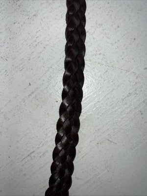 New JT INTERNATIONAL Brown Genuine Leather Braided English Reins #21-9422-7 Y-25