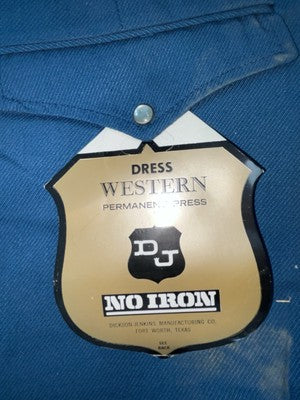 New Vintage Blue Dickson Jenkins Polyester Pants #2200 OO-85