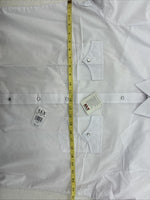 New Men’s ELY Cattleman White Long Sleeve Pearl Snap 16.5 X 35 Large CC-52