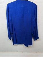 New Women’s Blue Saddle Ridge Long Sleeve Show Jacket Long L UU-49