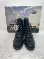 New Kids Black Lace Up Old West Cowboy Boots. 5110 13.5 13 1/2. 23-81
