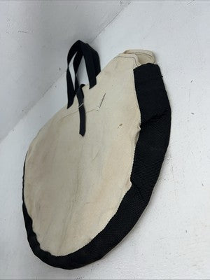 New Congress Leather Black Tan Rodeo Rope Bag #1050 EE-6