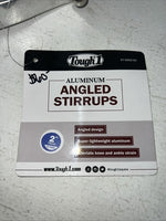 New Tough 1 Silver Aluminum Angled Stirrups 2” #57-9992 FF-11