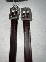 New Tough 1 Dark Oil Straight Leather Stirrup Hobble Strap 1/2x12 #56-1132 R-509