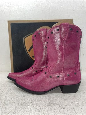 New Kids Pink Ariat Cowboy Boots. 10012798 4.5 4 1/2 M. 24-138