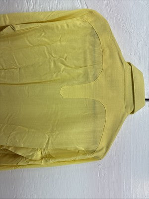 New Men’s RockMount Yellow Long Sleeve Pearl Snap Medium O-76