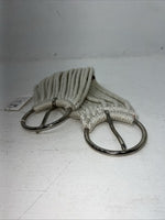 New Star Rider White Brown Mohair 24” Cinch #102 BB-6