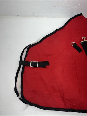 New Red 60” Wool Lined Horse Blanket #41148 PP-6