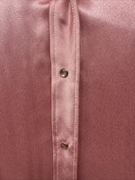 New Women’s Dickson Jenkins Pink Silk Long Sleeve Pearl Snap Size 40 KK-26