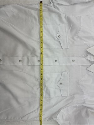 New Men’s Panhandle Slim White Long Sleeve Pearl Snap 16.5 Large X-56