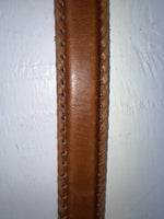 New Brown Genuine Leather Dan Post Weaved 34” Belt #5662/26 Z-141