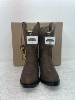 New Kids Brown Smoky Mountain Cowboy Boots. 3531 C 12. 22-84