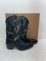 New Kids Black Bronco Cowboy Boots. C 1890 12.5 12 1/2 D. 23-17