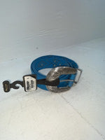 New Blue Genuine Leather Nocona Silver Bling XX Belt #N3431617 NN-135