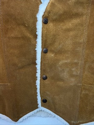 New Men’s Brown Steer Brand XXL Wool Vest WW-24
