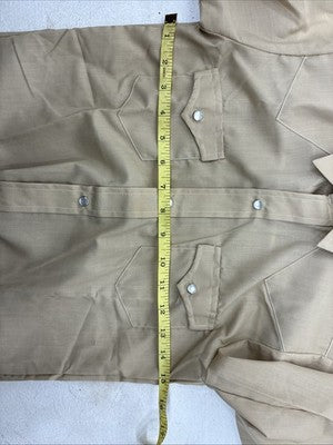 New Kids Denver Tan Long Sleeve Pearl Snap Size 10 YY-61