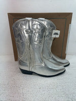 New Kids Silver With Fringe Smoky Mountain Cowboy Boots. 1060 C 2. 23-126