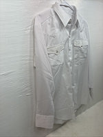 New Men’s Panhandle Slim White Long Sleeve Pearl Snap 16.5 Large CC-59