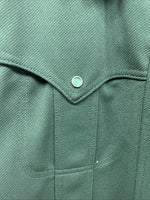 New Men’s Lee Green Long Sleeve Pearl Snap Jacket Medium O-52