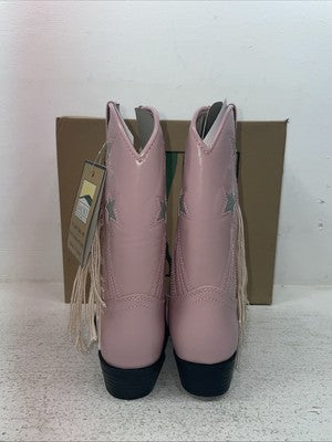 New Kids Pink With Fringe Smoky Mountain Cowboy Boots. 1058 C 2. 23-135