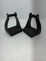 New Black Metal Trail Riding Stirrups FF-8