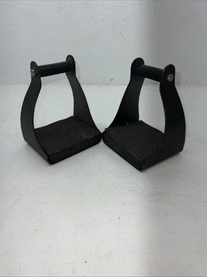 New Black Metal Trail Riding Stirrups FF-8