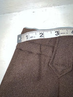 New Vintage Brown H Bar C Polyester Pants #477 3A-38