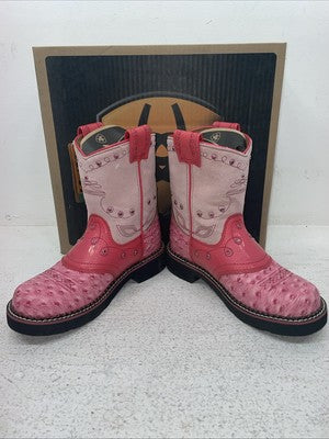 New Kids Pink Ariat Cowboy Boots. 10001979 2 M. 23-130