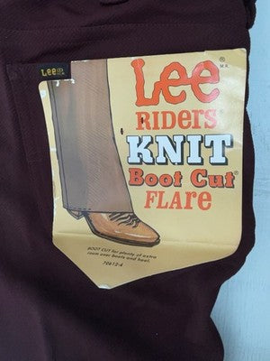 New Vintage Red Lee Polyester Pants #2004061 3A-77