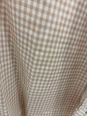 New Men’s Stockman Brown Checkered Long Sleeve Pearl Snap 15.5 Medium AA-66