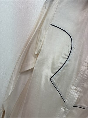 New Women’s Pioneer Wear White Long Sleeve Button Up Medium MM-95
