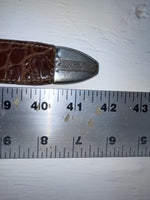 New Brown Genuine Leather Dan Post Tooled 34” Belt #5820 Z-134