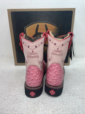 New Kids Pink Ariat Cowboy Boots. 10001979 2 M. 23-130