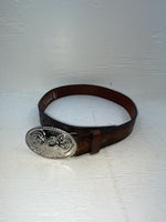 New Brown Genuine Leather Double S Tooled Duck 26” Belt #3013002 NN-61